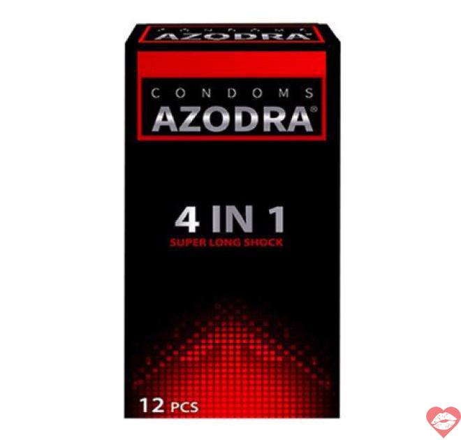  Cửa hàng bán Bao cao su Azodra 4 in 1 - Kéo dài thời gian - Hộp 12 cái  nhập khẩu